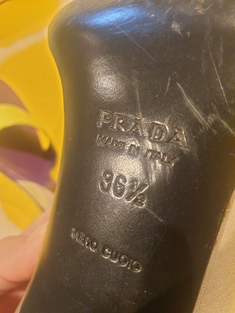 Prada sandały szpilki skóra r. 37,5 Wyprzedaż Szafy