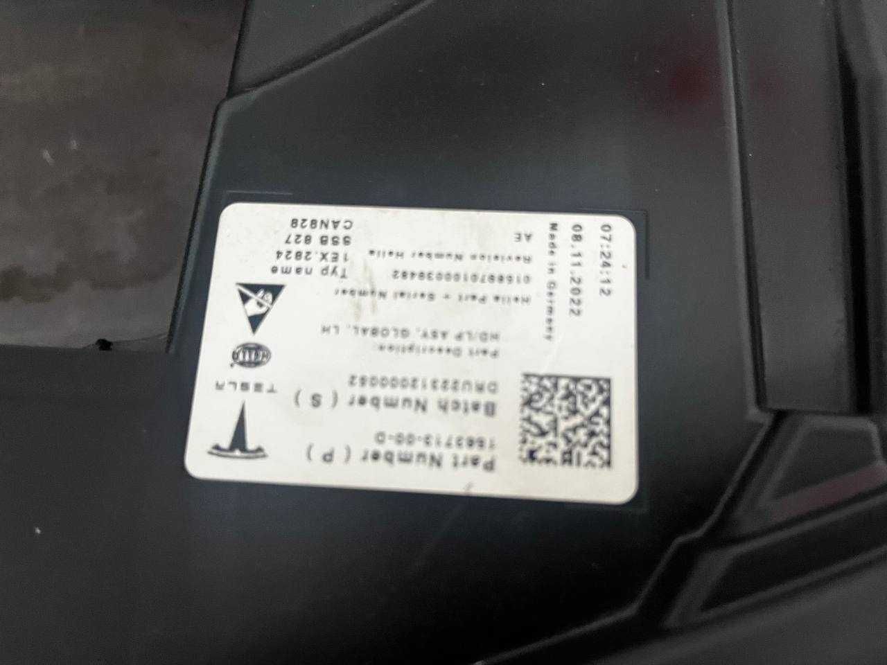 Фара ліва Tesla Model S Plaid 1563713-00-D 2020-2024