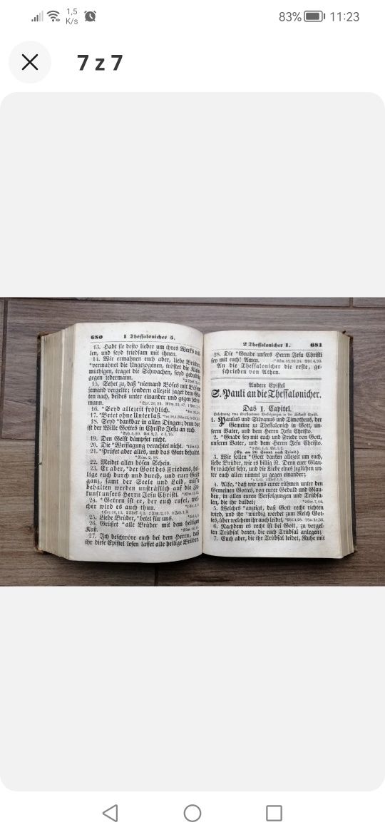 Nowy Testament 1842r. Martin Luther