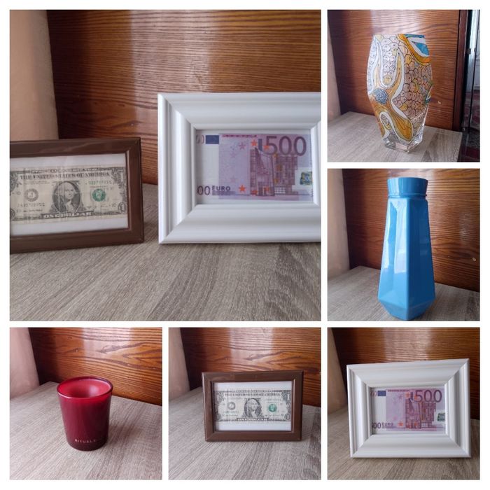 Предметы интерьера и декора, вазы, свеча, рамки, декор