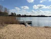 Działka rekreacyjno-budowlana 700m2 nad jeziorem - udział w plaży