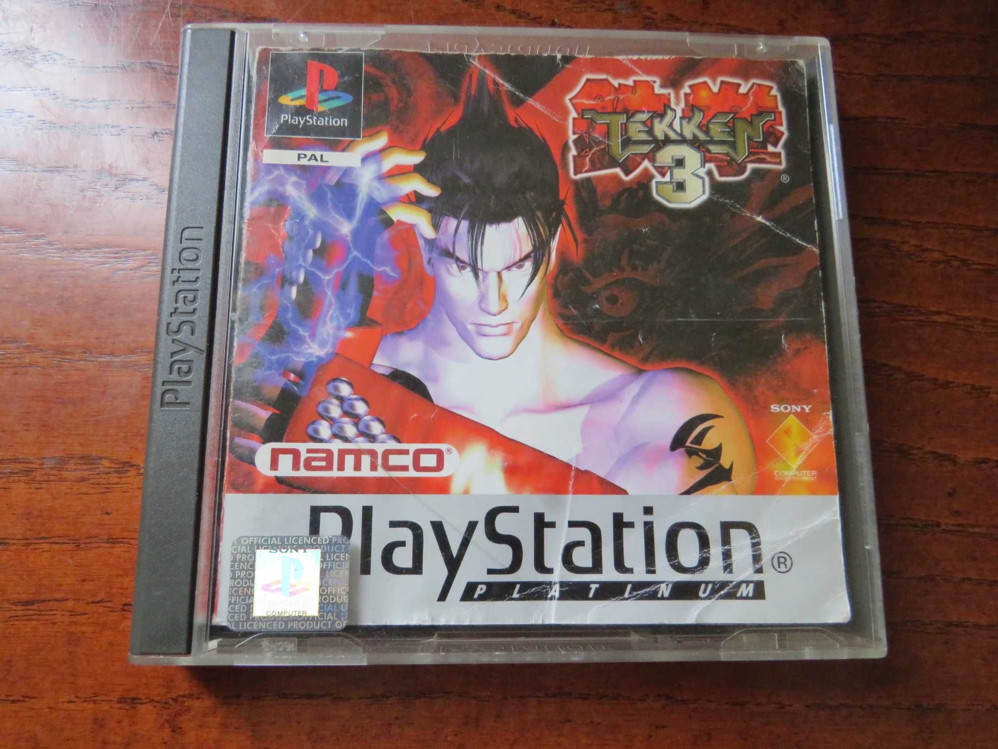 Jogos PS1 Tekken 3 Platinum+Fifa Footbal 2002+Colin Macrae Rally 5€