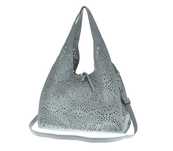 Torebka damska SHOPPER ażurowa błękit + listonoszka