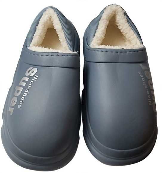 Тапочки-галоши сабо с мягким задником на меху Crocs