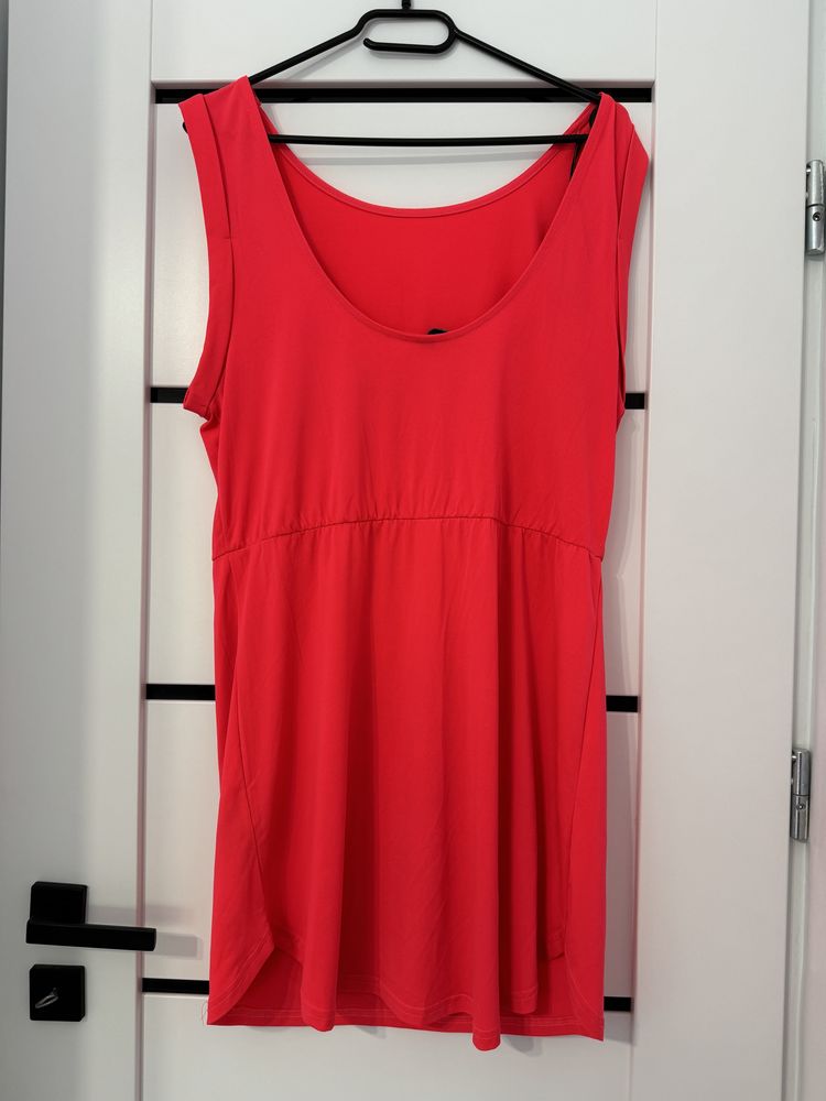 Sukienka suknia neonowa różowa H&M divided 36 S neon róż na co dzień
