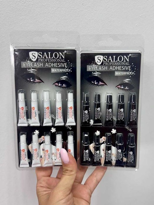 Клей для пучковых и накладных ресниц Salon Professional 10 шт/уп и др