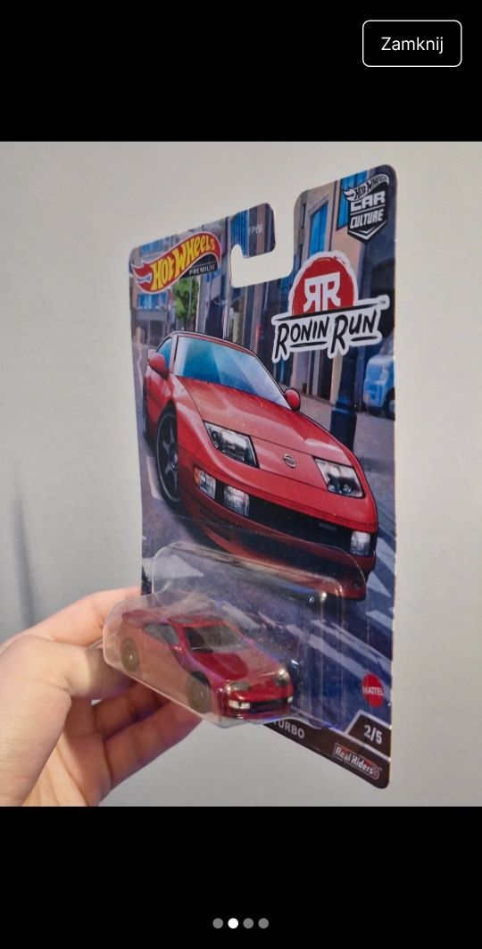Hot wheels premium nissan 300zx twin turbo red czerwony car culture se