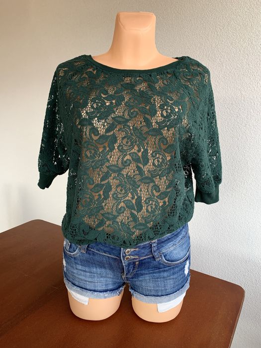 Narzutka zielona ażurkowa (S)