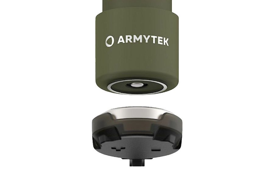 Latarka Armytek Wizard C2 Pro MAX OLIVE Magnet USB White