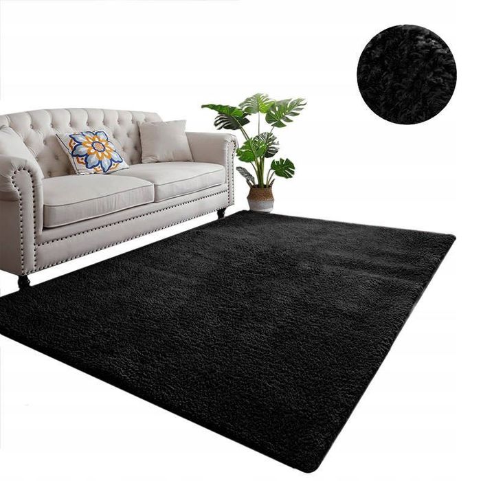 NOWY Dywan Villago ALPA Black 250x300 cm – miękki, puszysty, luksusowy