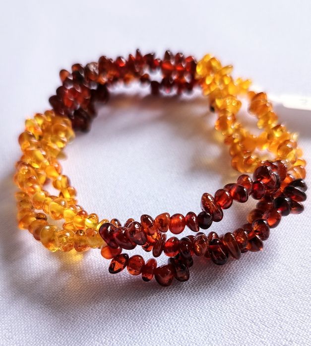 Bransoletka z Bursztynu Bałtyckiego nowa