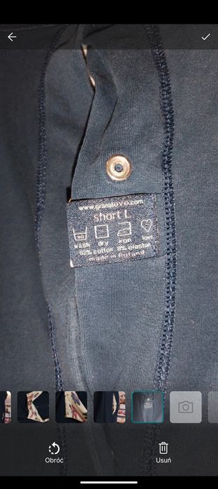 Koszula do porodu do karmienia piersią short L granatOVO