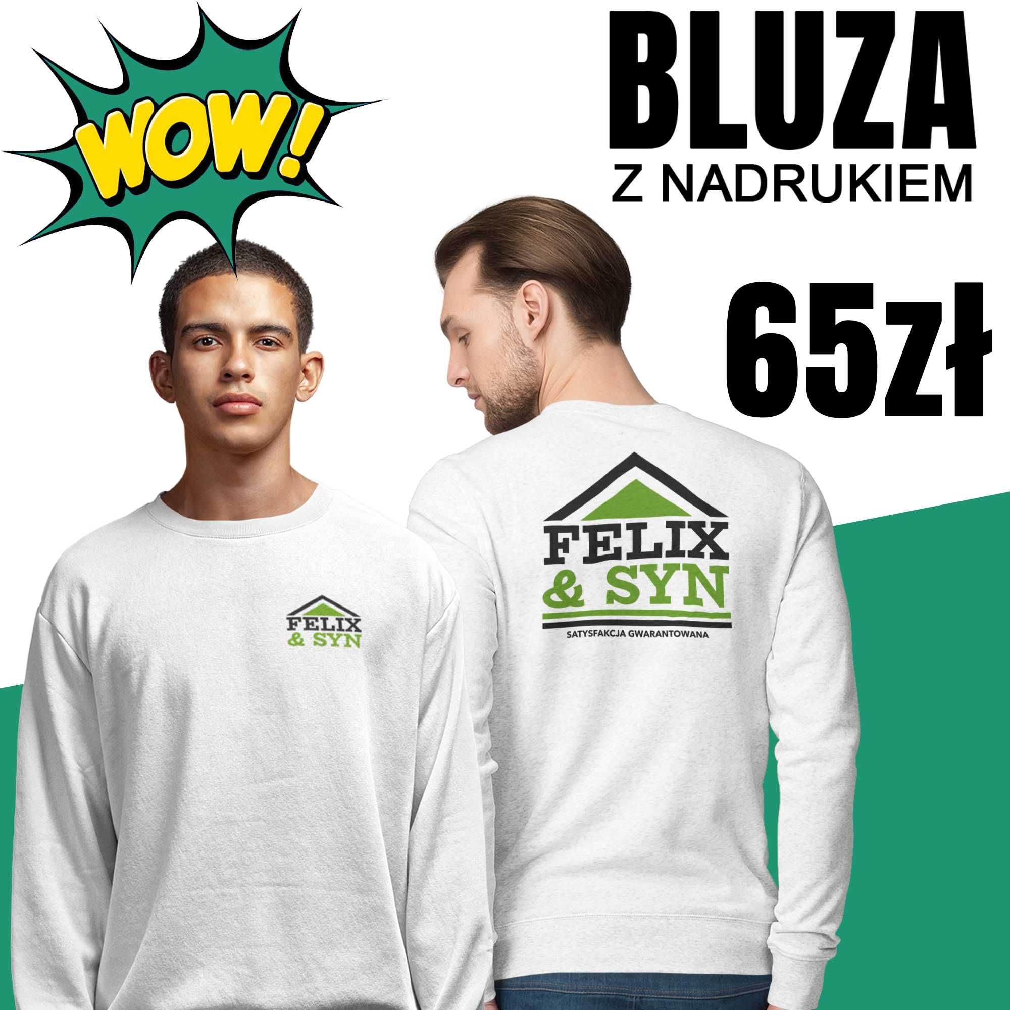 Bluza  NADRUK A6+A4 dla firm logo