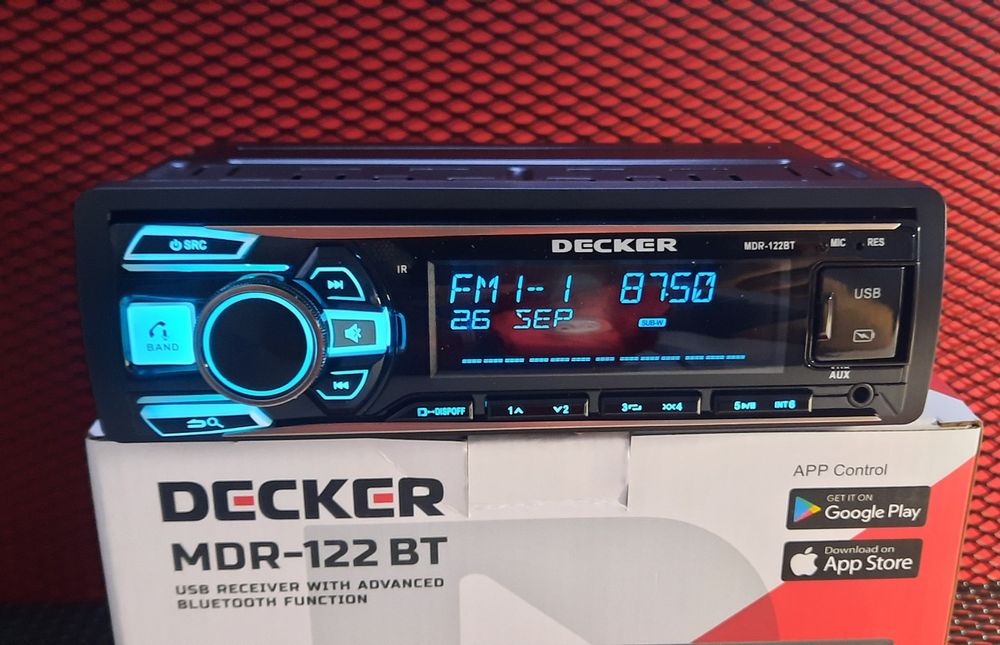 Автомагнітола DECKER MDR-122 BT DSP Bluetooth