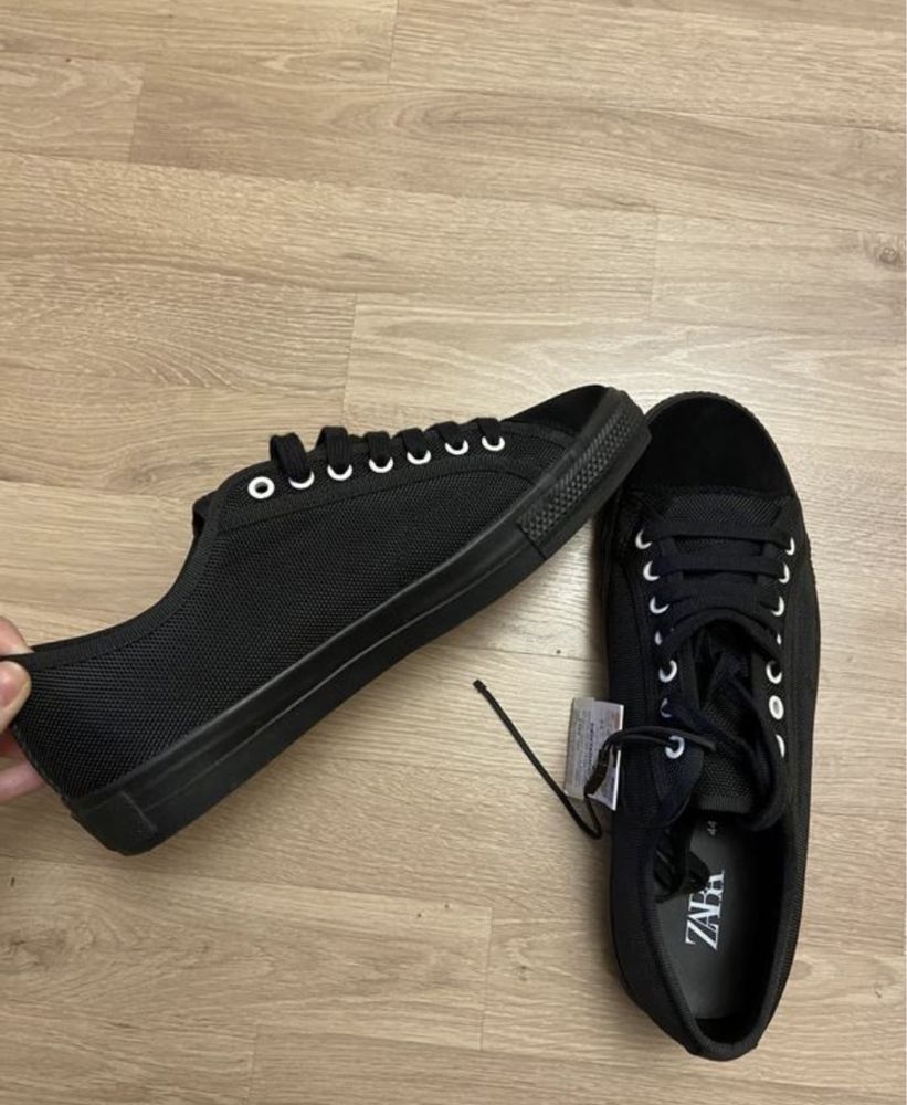 Converse кеди zara тенісні туфлі чорні кеди зара