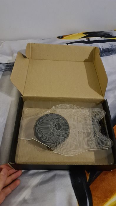 Lampka nocna wilk RGB USB