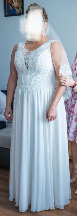 Suknia ślubna 166cm+7cm obcas