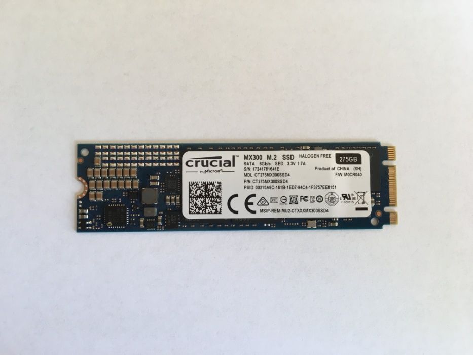 Crucial 275GB SATA SSD MX300 M.2 2280