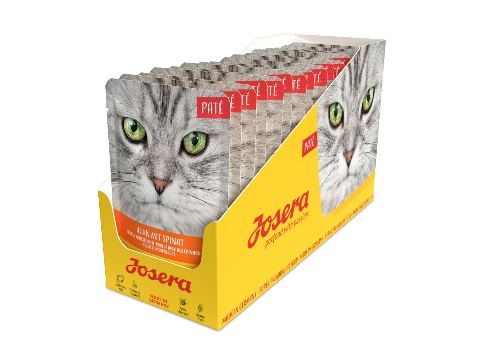 JOSERA Pate Kurczak ze szpinakiem 16x85g