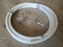HYDROLAND zestaw: rura PEX 16x2 mm 5 mb + Złączka zaciskowa 16 mm 3szt