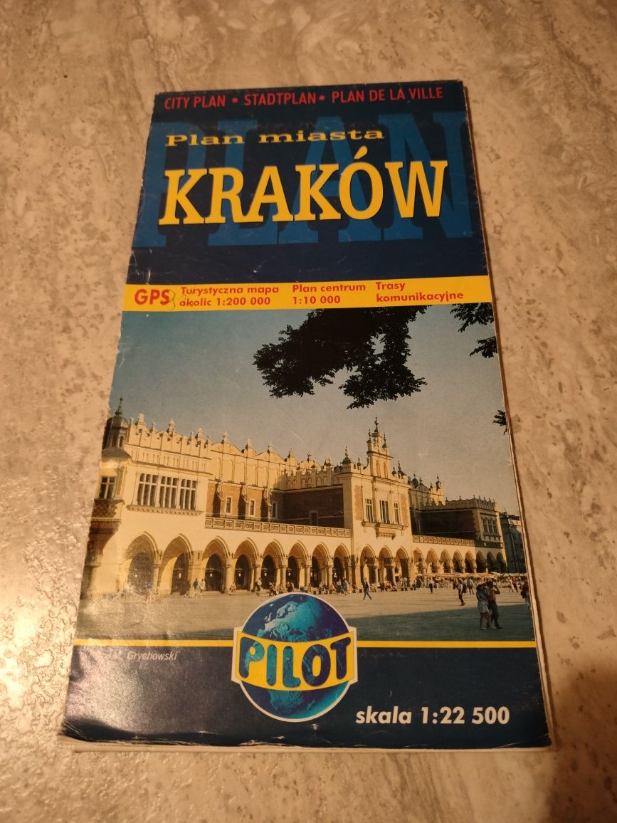 Mapa Krakowa -plan miasta