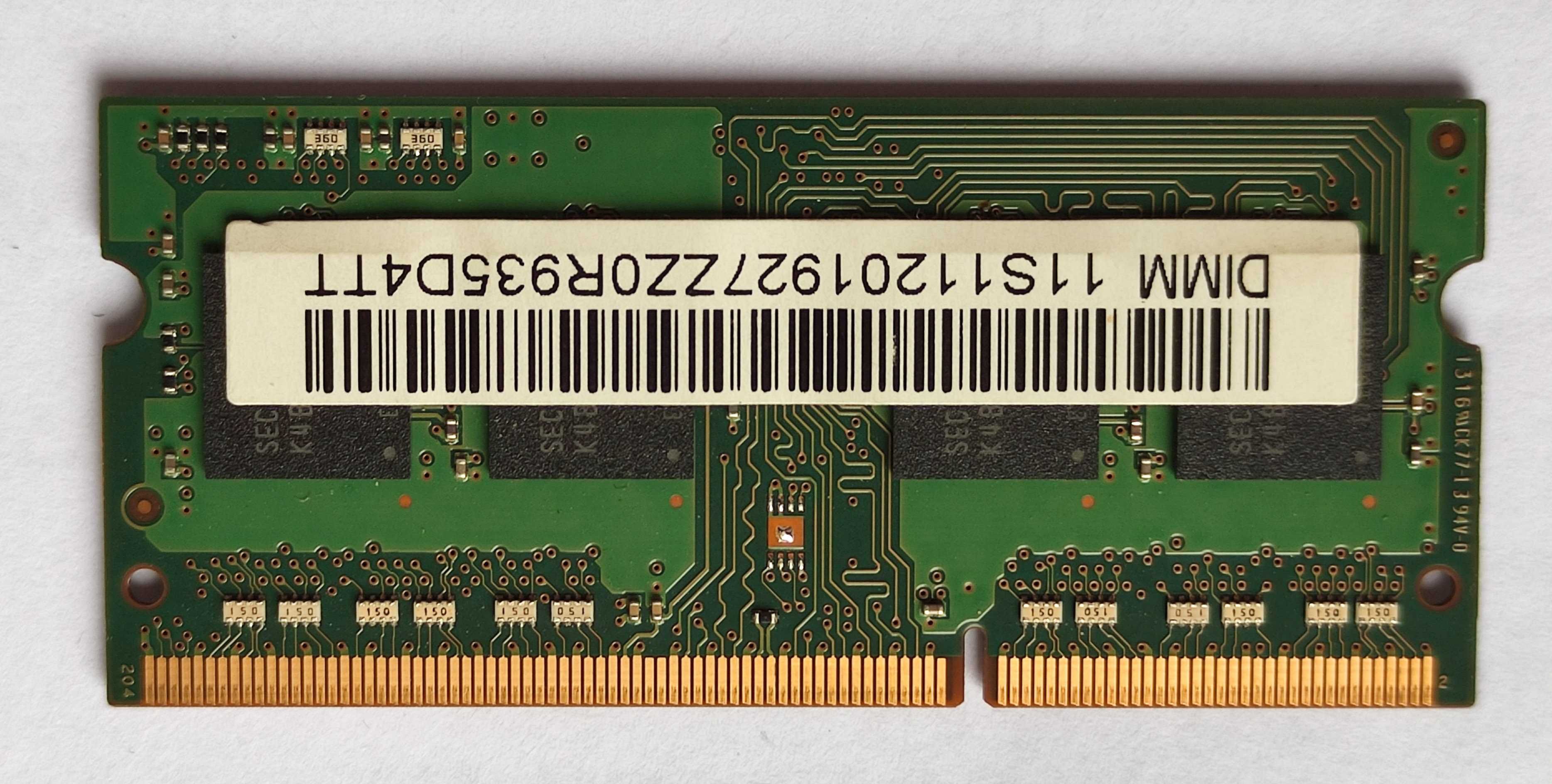 Память ноутбучная DDR3 4Gb 1600Mhz Samsung So-Dimm