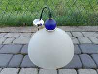 LAMPA wisząca sufitowa szklana / Średnica 38cm / Mleczne szkło