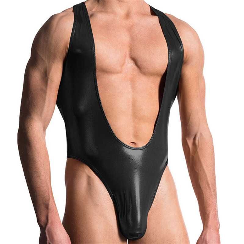 BD6 Męskie body kombinezon stringi LATEX - M - L - XL - XXL