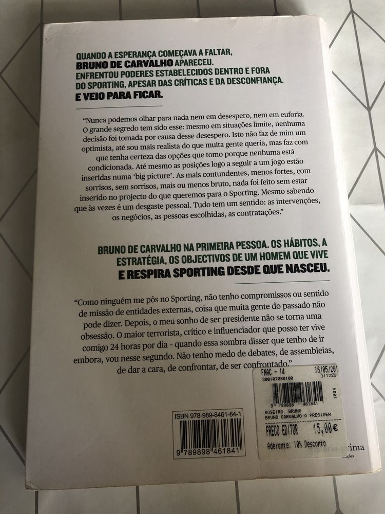 O Presidente Sem Medo - Bruno de Carvalho