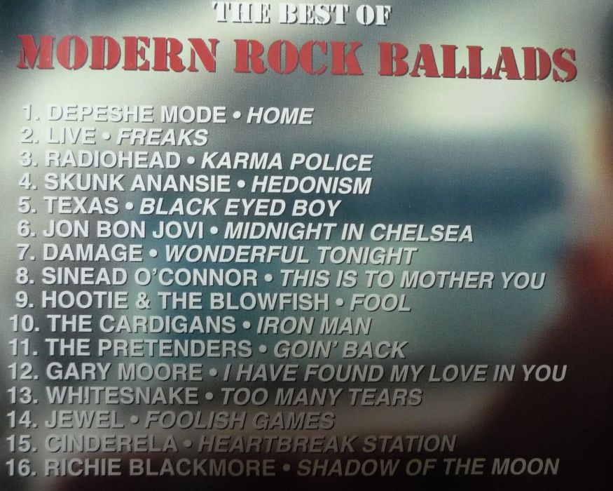 Modern Rock Ballad CD