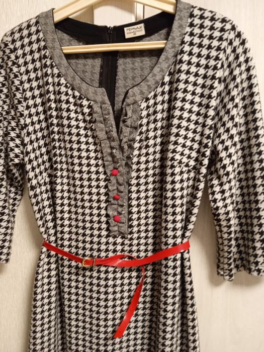 Стильна Сукня Tomax Collection, Принт "Гусяча лапка" (Розмір 42)