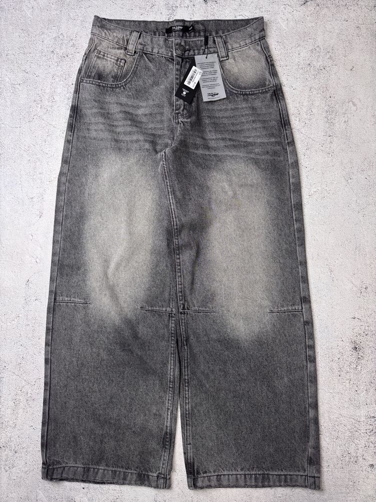 Jaded London Washed Grey 26,28,30,32,34,36 Colossus Jeans