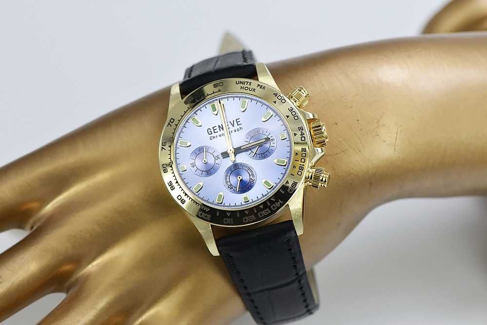 Złoty zegarek męski damski 14k 585 Geneve mw014ydbl Poznań biżuteria