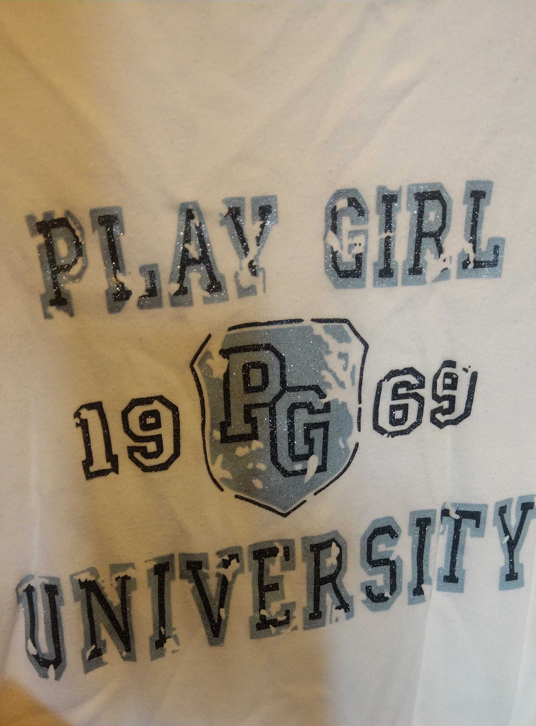 Bluzka biała Play Girl 1969 L M XL