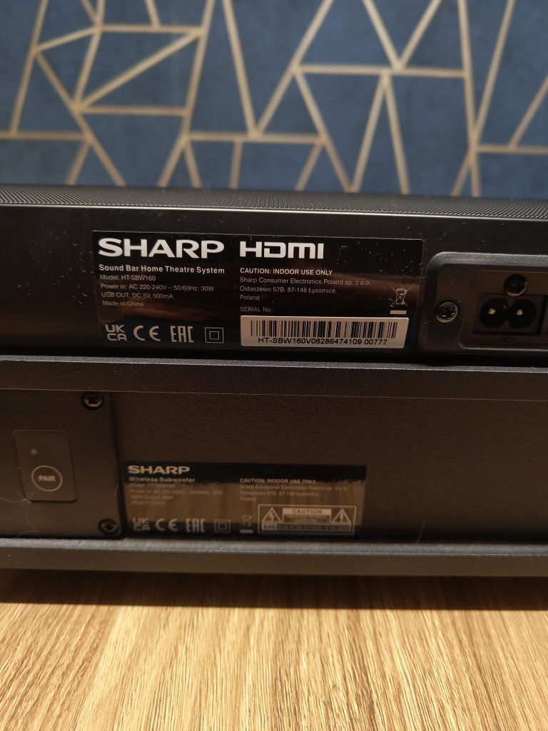 Soundbar + subwoofer Sharp HT-SBW160