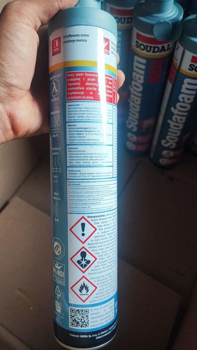 Pianka pistoletowa SOUDAL Soudalfoam Maxi – 750 ml
