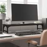 Vidaxl Podstawka Pod Monitor, Czarna, 85X23X15,5 Cm