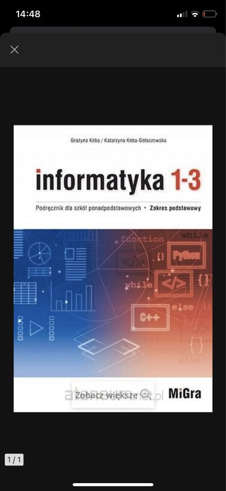 Informatyka LO 1-3 Podręcznik ZP