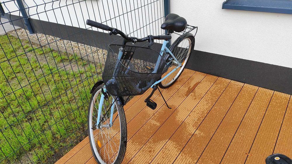 Rower miejski damka z koszykiem