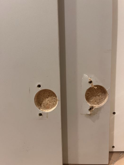 Drzwi do szafy IKEA PAX model FARDAL 5 sztuk połysk jasnoszary+zawiasy