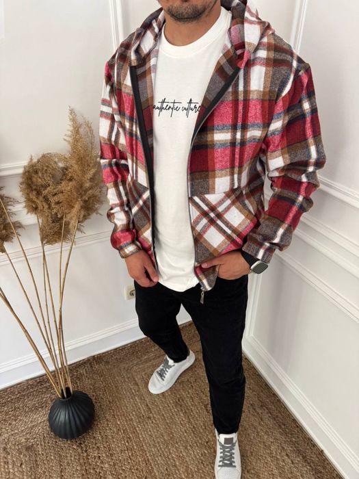 Чоловіча стильна кофта -сорочка байка