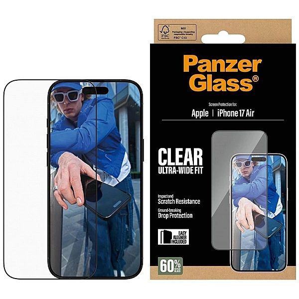Szkło hartowane PanzerGlass Ultra-Wide Fit EasyAligner na iPhone Air