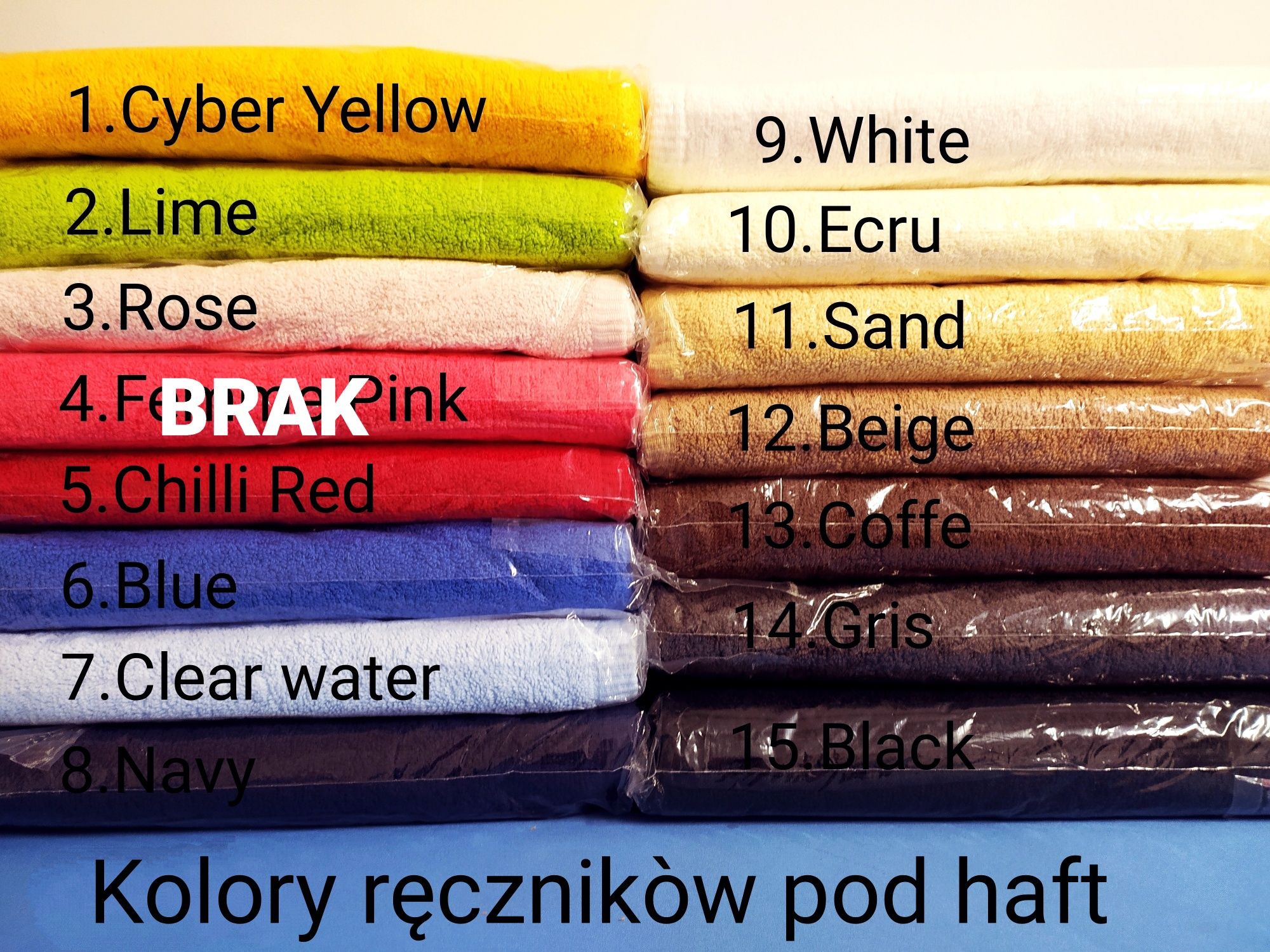 PREZENT ręcznik z haftem imię + data
