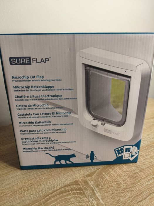 Drzwiczki dla kota SureFlap z czytnikiem mikrochipów
Opis:
Sprzedam no