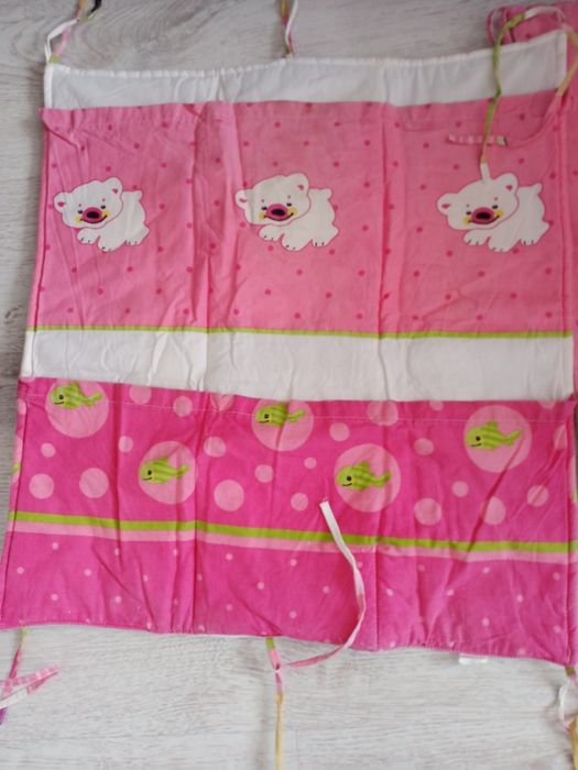 Pościel do łóżeczka,  ochraniacz, organizer