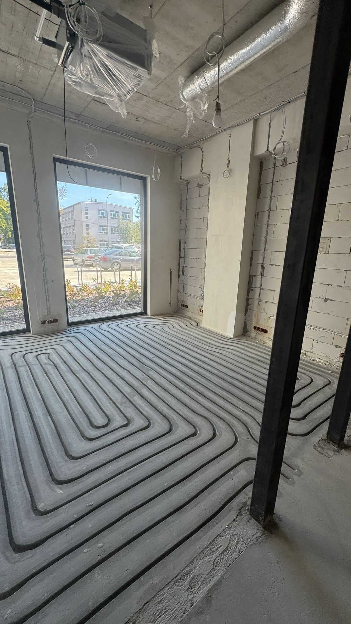Frezowanie wylewek pod ogrzewanie podłogowe bezpyłowo