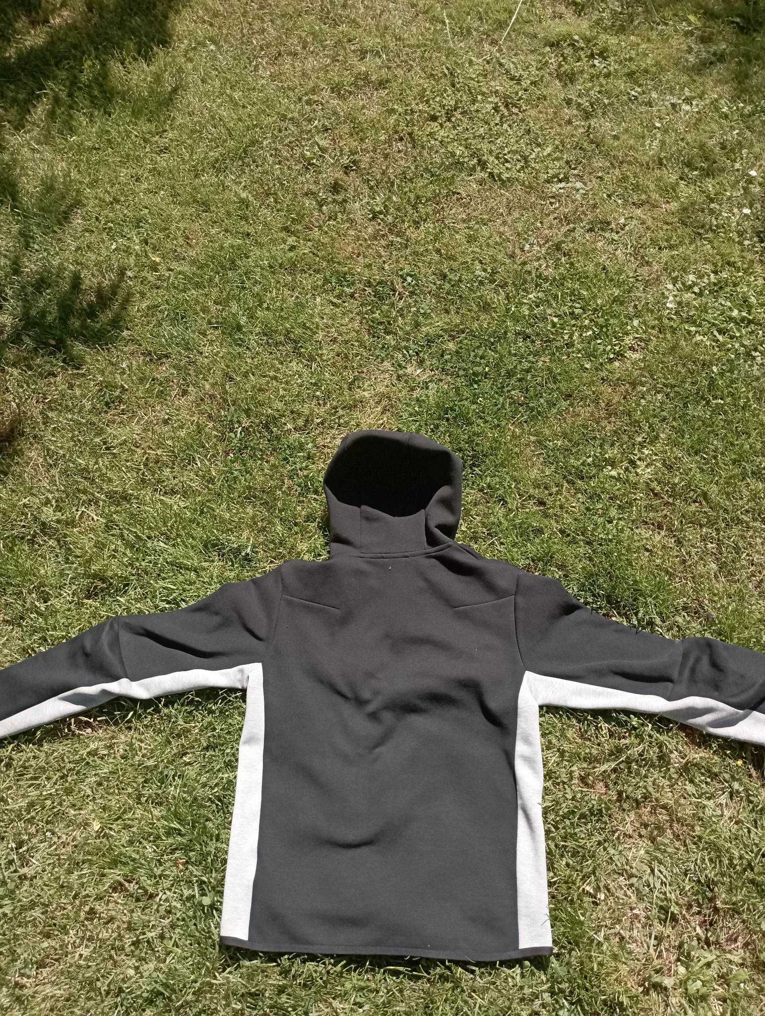 nike tech fleece bluza szaro czarna rozmiar S