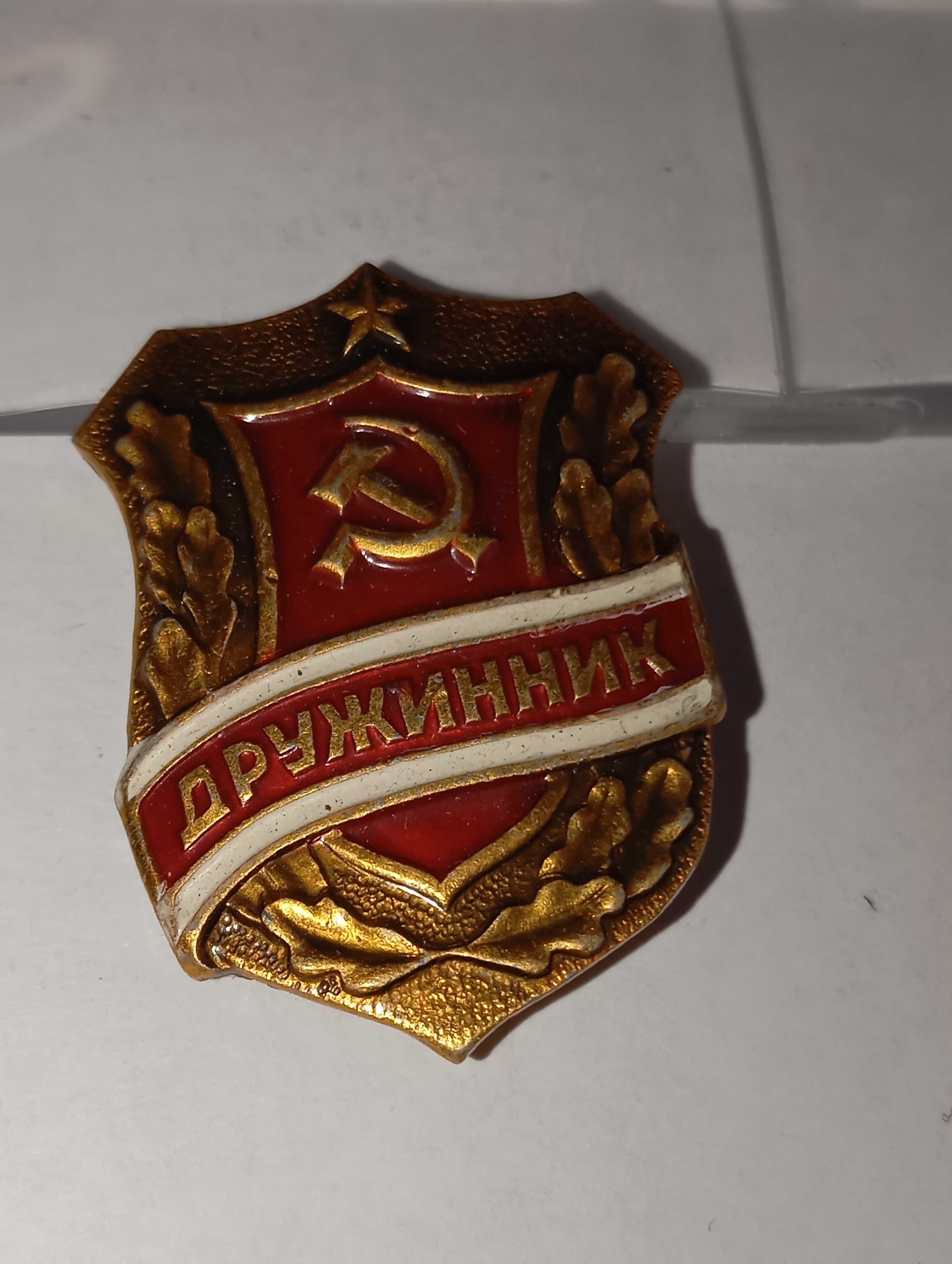 нагрудный знак дружинник
