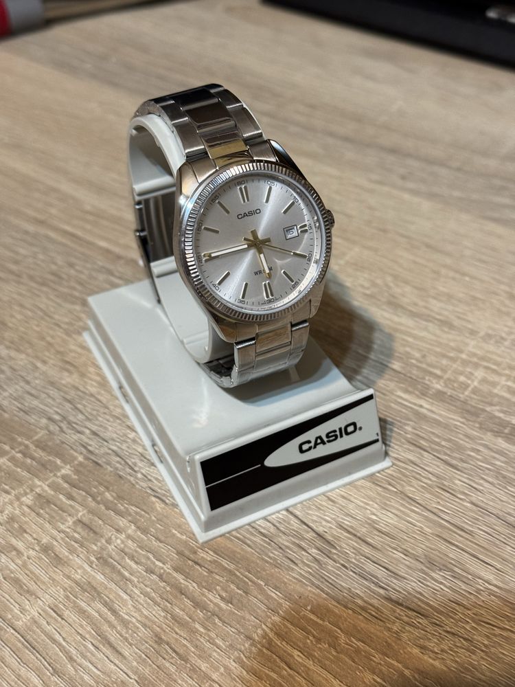 Nowy Zegarek Casio MTP-1302D-7A2VDF metalowa bransoleta
