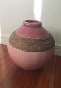 wazon ceramiczny, różowy